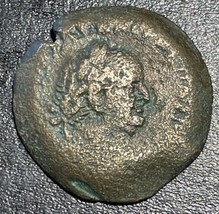 72-73 AD (RY 5) Roman Provincial Egypt Vespasian AE Diobol Head of Isis Coin - £38.92 GBP