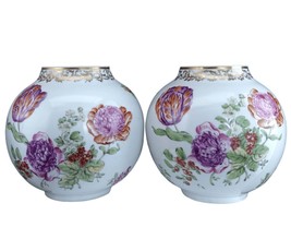 c1850 Old Paris Porcelain Signed Oil lamp bases or jars - £465.39 GBP