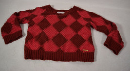 Little Marc Jacobs Girls Diamond Knit Sweater Pink 4 102 - £27.69 GBP