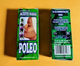 2pack Solucion Gotas Natural Aceite Nasal de POLEO f/ Nose † 15ml/ea † T... - £11.98 GBP