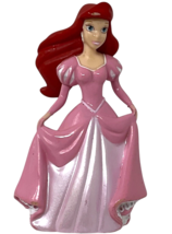 Disney Little Mermaid Ariel in Pink Dress Action Figure Toy Cake Topper 3.5&quot; - $6.99