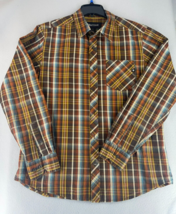 Marmot Men&#39;s Shirt Size Med Long Sleeve Lightweight Button-Up Brown Plaid - £23.26 GBP