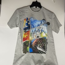 Disney World  T-Shirt Disney Parks Graphic Gray Adult Small - £14.13 GBP