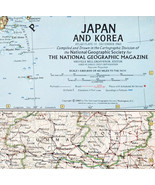 1960 Japan And Korea Map National Geographic  China USSR Vintage 24.5 x ... - $371.88 MXN