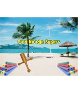 Foam Sword Handle For Pool Noodles Sabre Kids Play Customizable Colors L... - $19.06 CAD
