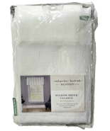 Kensington Home Fashions Rod Pocket Back Tab Benton Sheer Valance 52x17in - $23.99