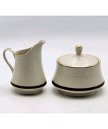Mikasa Ivory China Trafalgar M2004 Sugar and Creamer Set Vintage Japan 2004 - $365.11 MXN