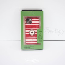 NIB Kate Spade KC645 iPhone 14 Case Cover Stability Ring Sailing Stripe Red Pink - £27.64 GBP