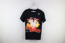 Deadstock Vtg 90s Womens Small Spell Out Viva Las Vegas Elvis Presley T-Shirt - £31.49 GBP