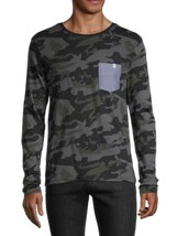 Sovereign Code Men&#39;s Wrap Long Sleeve T-Shirt in Marine Camo/Black-Small - £15.79 GBP