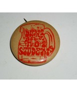 Draft Beer Not Students Pinback Button Vintage 1960&#39;s Head Shop - £26.28 GBP