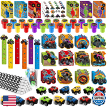 BenLouis 96Pcs Monster Truck Party Favors Truck Car Birthday Stampers St... - $41.62