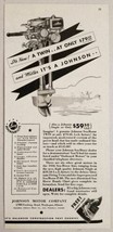 1936 Print Ad Johnson Sea-Horse Twin Outboard Motors Waukegan,Illinois - £10.59 GBP