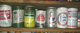 Lot 7 Vintage 1960-70&#39;s Beer Cans - £44.27 GBP