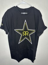 Men’s Rockstar Energy Star Logo Black Graphic T Shirt Size Large - $24.99