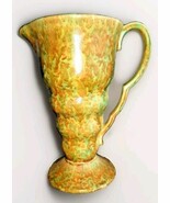 Vtg 1930&#39;s Wade Heath Flaxman Ware Art Deco 9&quot; Vase Gold Green Pitcher #301 - $74.35 CAD