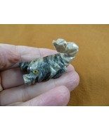 Y-SCO-14) little gray SCORPION stone carving SOAPSTONE Peru love baby sc... - £6.75 GBP
