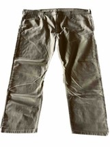 Levis 502 Regular Taper Jeans Mens Khaki Brown size 46x29 Denim Y2K EUC - £15.73 GBP