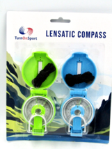 TurnOnSport Lensatic Compass - 2-Pack for Hiking &amp; Camping Navigation, S... - $14.80