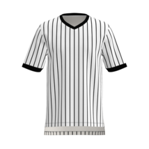 GCA Referee Shirt Grey w/ Black Pinstripe Lanyard Loop NFHS Wrestling Ba... - $29.99