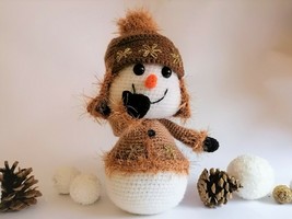 Snowman * Handmade decoration * Christmas ornaments * Xmas decor - £15.49 GBP