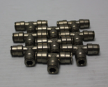 Lot of 9 - 1/4&quot; Pust to connect Union Tee Metal Used - $17.81