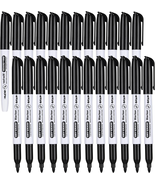 Fine Tip Dry Erase Markers - 24 Pack Black Whiteboard Erasable Markers B... - $13.11