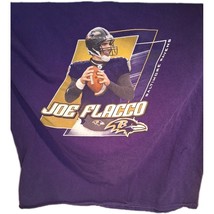 Baltimore Ravens Vintage Joe Flacco T-Shirt - Purple - Medium  - $17.32