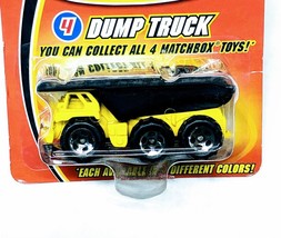 2004 Matchbox Burger King Kids Promo 4 Dump Truck Black Yellow Short Card Mattel - £6.34 GBP