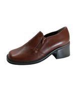 PEERAGE Flo Wide Width Slip-On Leather Shoes with Side Zipper - $54.95