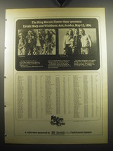 1974 The King Biscuit Flower Hour Advertisement - Uriah Heep and Wishbone Ash - £14.87 GBP
