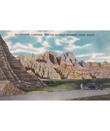 Fantastic Formation Badlands National Monument South Dakota SD Postcard E07 - £5.50 GBP