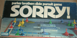 SORRY! - Parker Brothers - Slide Pursuit Board Game - $15.00