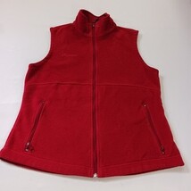 Columbia WL1470 Women's Red Full Zip Sleeveless Fleece Vest Size Large image 13