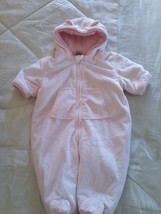 TU very thick warm soft fur snowsuit pramsuit age 0-3 month 56-62cm pink - $9.46