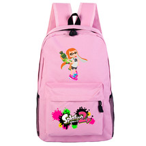 WM Splatoon 2 Backpack Daypack Schoolbag Pink Bag Pattern B - £19.17 GBP