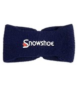 Vintage Snowshoe Ski Resort Headband Ear Warmer Navy Blue One Size - $25.98 CAD
