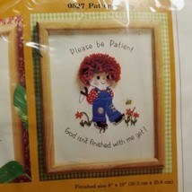 The Creative Circle #527 Patience Boy Kit finished size 8&quot; x 10&quot; Package... - $9.89