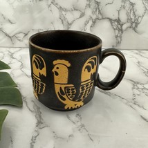 Royal Alma Vintage Coffee Mug Brown Orange Rooster Chicken England Irons... - $461.15 MXN
