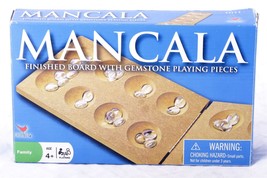 MANCALA Game Finished Board with Gemstone Playing Pieces - Oldest game in world? - £13.77 GBP