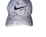 Nike Classic 99 Dry Fit Floral Hat Cap Black Swoosh StrapBack Spellout O... - $16.15