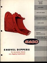 ESCO 1962 CATALOG no 189-D * SHOVEL DIPPERS for any Power Shovel  20 pages - $12.38