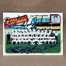 1980 Topps #302 Los Angeles Dodgers SIGNED Rau Joshua Autograph Team Card - £15.56 GBP