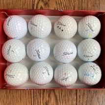 Dozen Golf Balls 11 Titleist 1 Hogan Cleaned and Boxed Used Pre-Owned in Box - £11.65 GBP