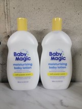 2 Baby Magic Moisturizing Baby Lotion- Soft Powder Scent 16.5 fl oz Each... - £45.76 GBP