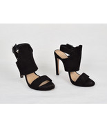 Zara Trafaluc Womens Sandals Heels Ankle Strap 36 Black - £19.46 GBP