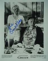 Kirk Douglas &amp; Olivia D&#39;abo Cast Signed Photo X2 - Greedy - w/COA - £230.18 GBP