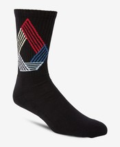Volcom Mens Vibes Socks Pair Size One Size Color Black/Red - £13.60 GBP
