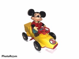 Vintage Mickey Mouse Wind Up Race Car 1960-70’s - $46.36