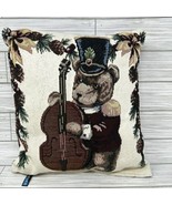Christmas Dakotah Pillow Teddy Bear Tapestry Marching Band Cello Bass 11... - £12.21 GBP
